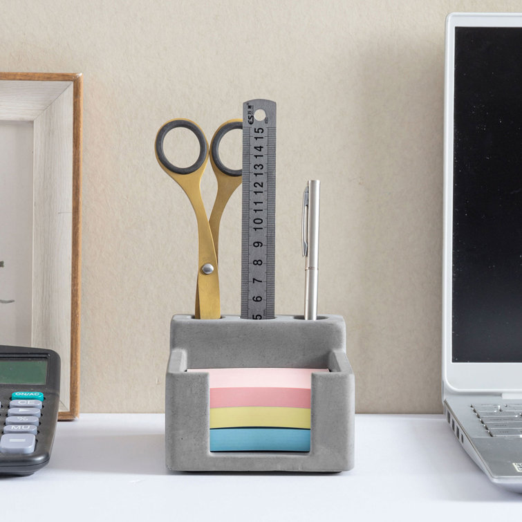 Ebern Designs Maliyha Concrete Memo Pad Holder Wayfair Canada